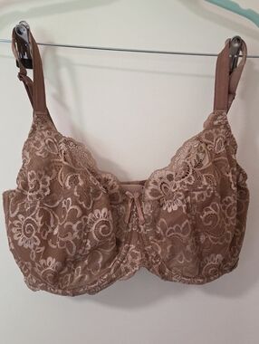 Panache Lace Underwire Bra in Taupe